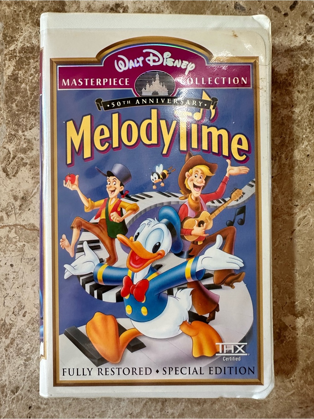Walt Disney Melody Time VHS Tape and Clamshell